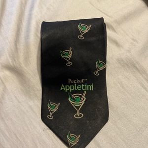 Dekuyper Pucker Appletini silk tie